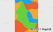Political Simple Map of Minhou