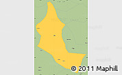 Savanna Style Simple Map of Minhou