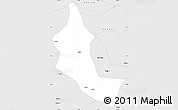 Silver Style Simple Map of Minhou