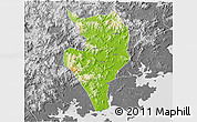 Physical 3D Map of Nanan, desaturated
