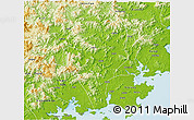 Physical 3D Map of Nanan