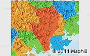 Political 3D Map of Nanan