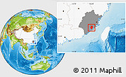 Physical Location Map of Nanan, highlighted country, highlighted parent region