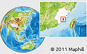 Physical Location Map of Nanan, highlighted parent region