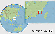 Savanna Style Location Map of Nanan