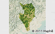 Satellite Map of Nanan, lighten