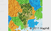 Satellite Map of Nanan, political outside