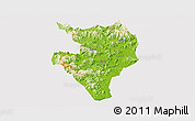 Physical Panoramic Map of Nanan, cropped outside