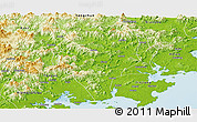 Physical Panoramic Map of Nanan