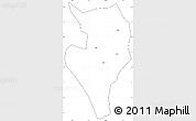 Blank Simple Map of Nanan, cropped outside