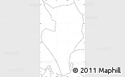 Blank Simple Map of Nanan, no labels