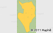 Savanna Style Simple Map of Nanan, cropped outside