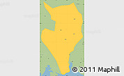Savanna Style Simple Map of Nanan