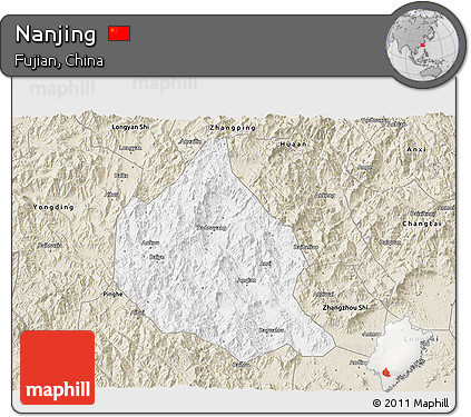 Classic Style 3D Map of Nanjing