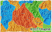 Political 3D Map of Nanjing