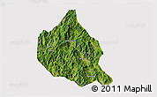 Satellite 3D Map of Nanjing, cropped outside