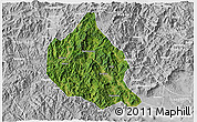 Satellite 3D Map of Nanjing, lighten, desaturated