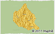 Savanna Style 3D Map of Nanjing, single color outside