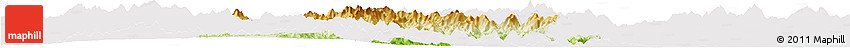Physical Horizon Map of Nanjing, cropped outside