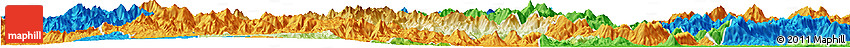 Physical Horizon Map of Nanjing, political outside