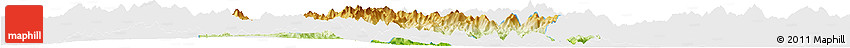 Physical Horizon Map of Nanjing, single color outside