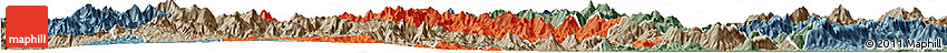 Political Horizon Map of Nanjing, semi-desaturated