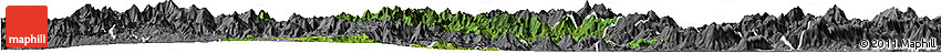 Satellite Horizon Map of Nanjing, desaturated