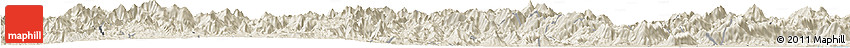 Shaded Relief Horizon Map of Nanjing