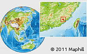 Physical Location Map of Nanjing