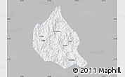 Gray Map of Nanjing, single color outside