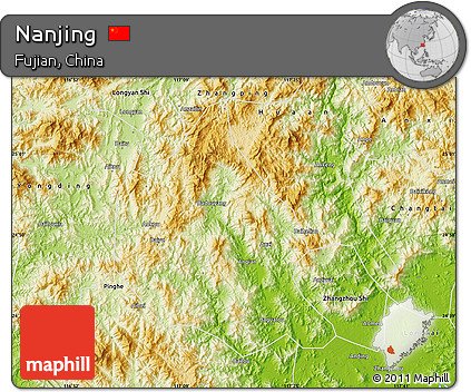 Physical Map of Nanjing