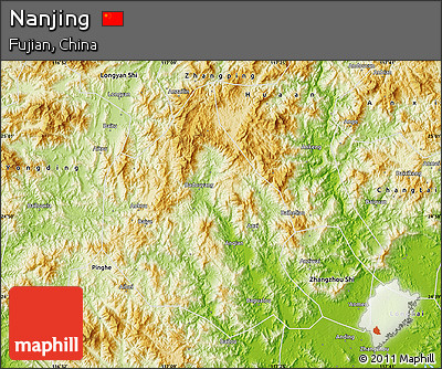 Physical Map of Nanjing