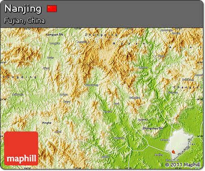 Physical Map of Nanjing
