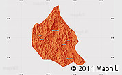 Political Map of Nanjing, cropped outside