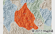 Political Map of Nanjing, lighten, semi-desaturated
