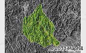 Satellite Map of Nanjing, desaturated