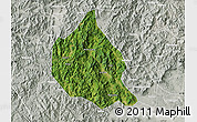 Satellite Map of Nanjing, lighten, semi-desaturated