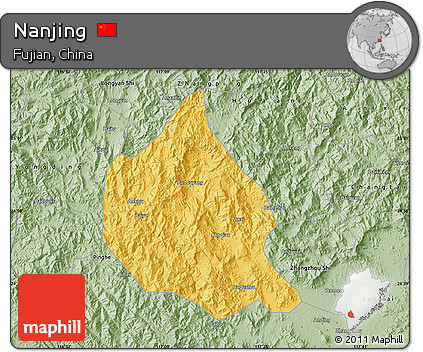 Savanna Style Map of Nanjing