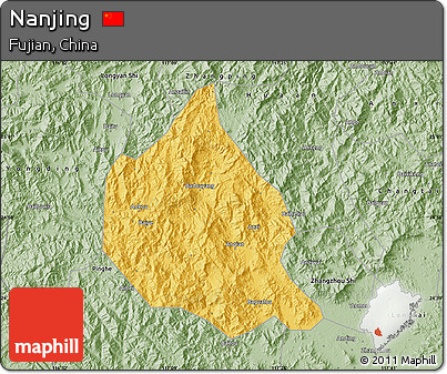 Savanna Style Map of Nanjing