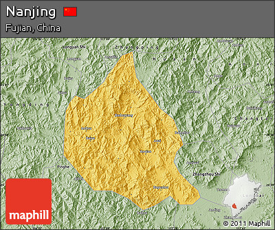 Savanna Style Map of Nanjing