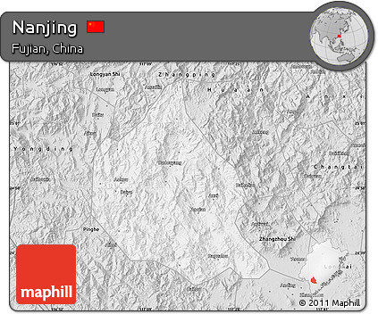 Silver Style Map of Nanjing