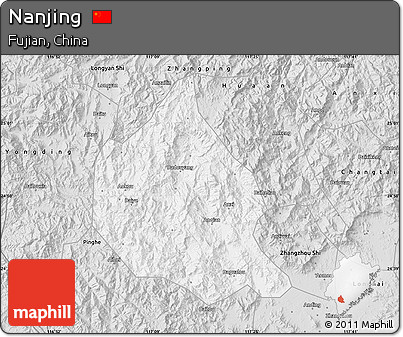 Silver Style Map of Nanjing