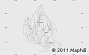Silver Style Map of Nanjing, single color outside
