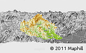 Physical Panoramic Map of Nanjing, desaturated
