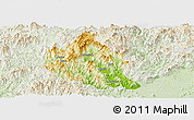 Physical Panoramic Map of Nanjing, lighten