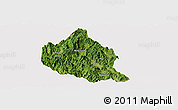 Satellite Panoramic Map of Nanjing, cropped outside