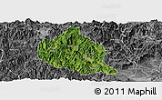 Satellite Panoramic Map of Nanjing, desaturated