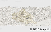 Shaded Relief Panoramic Map of Nanjing, lighten