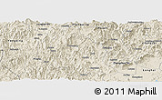 Shaded Relief Panoramic Map of Nanjing