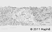 Silver Style Panoramic Map of Nanjing